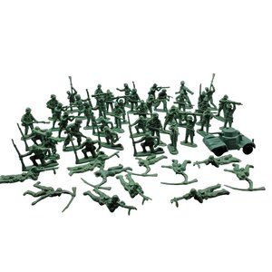 Army Men Plastic Soldiers Tank Aquarium Terrarium Decor 54 Pieces